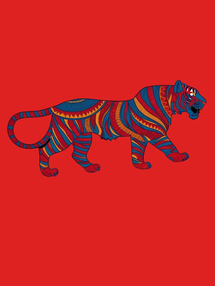 Colorful Mandala Tiger Classic T-Shirt