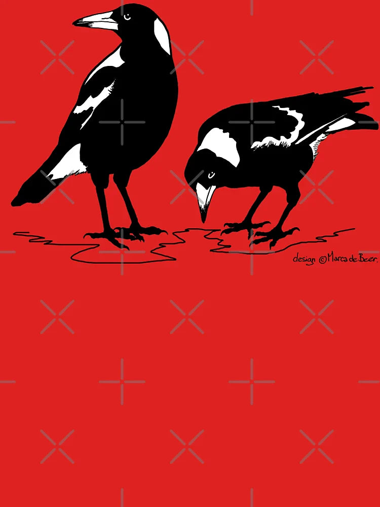 MAGPIES - australian magpie graphic art t-shirt Classic T-Shirt