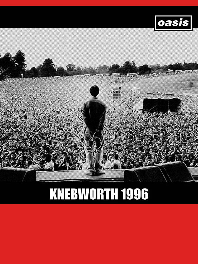 Knebworth 1996 Concert O A S I S Black And White Classic T-Shirt