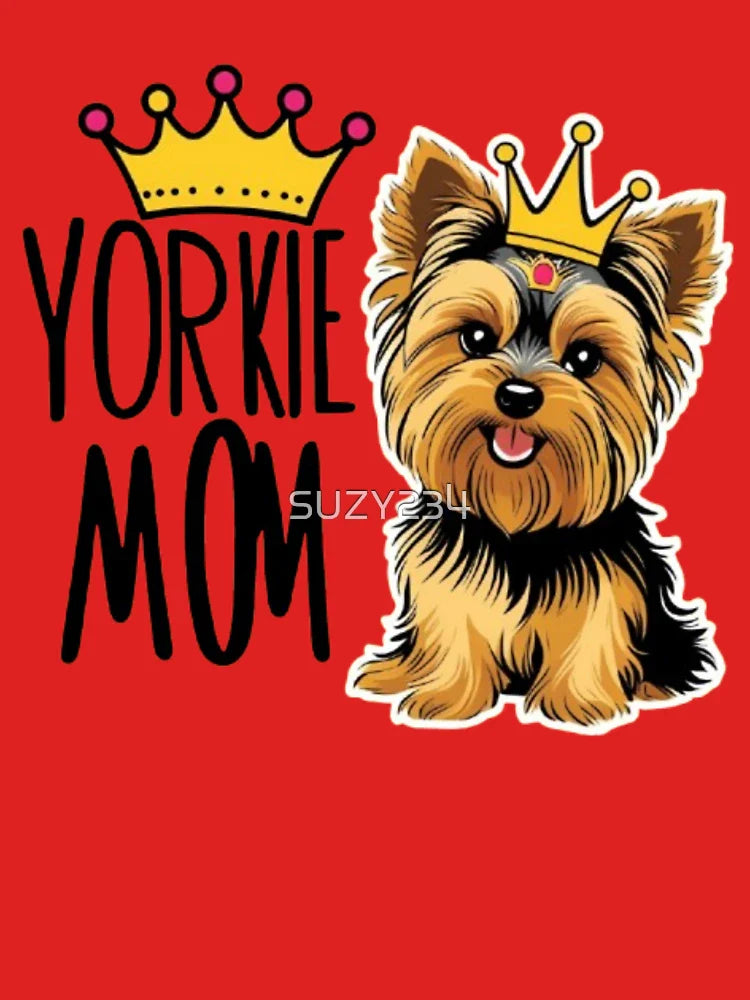 Proud Yorkie Mom - Cute Yorkshire Terrier Design Classic T-Shirt