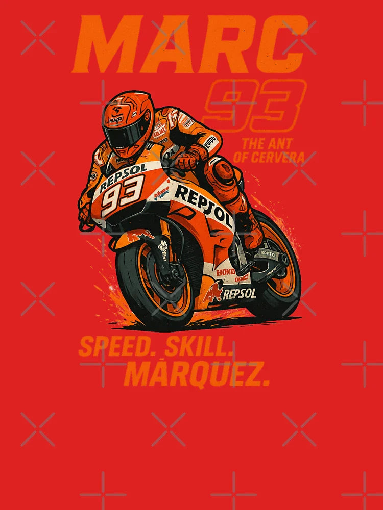 Marc Márquez MotoGP Honda Repsol Racing T-Shirt – #93 Racing Legend Tee Classic T-Shirt