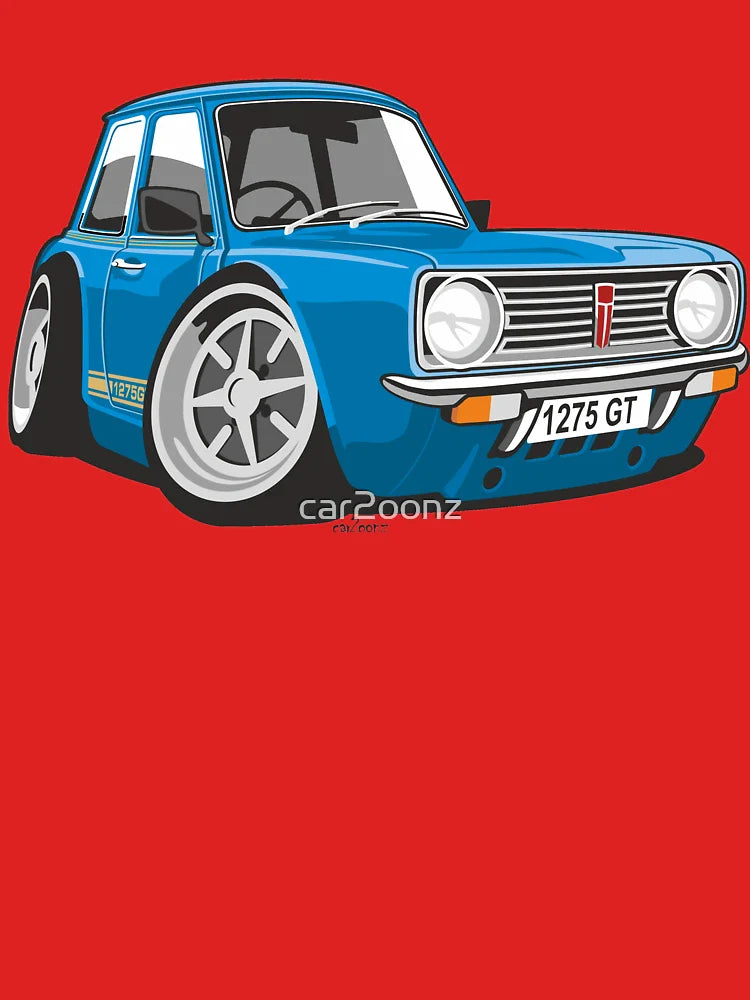 Mini Clubman 1275GT caricature blue Classic T-Shirt