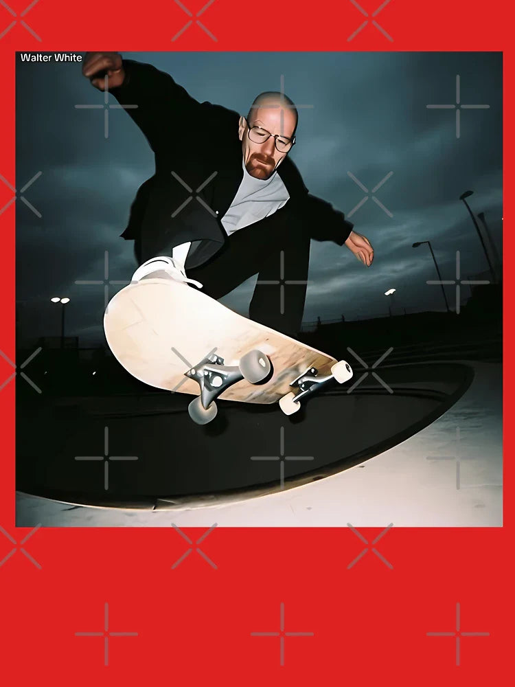 Walter White Skateboarding Meme Classic T-Shirt