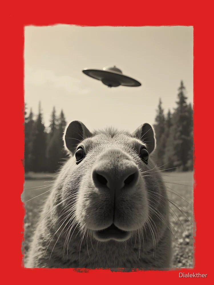Capybara Meets Ufo Meme design Classic T-Shirt