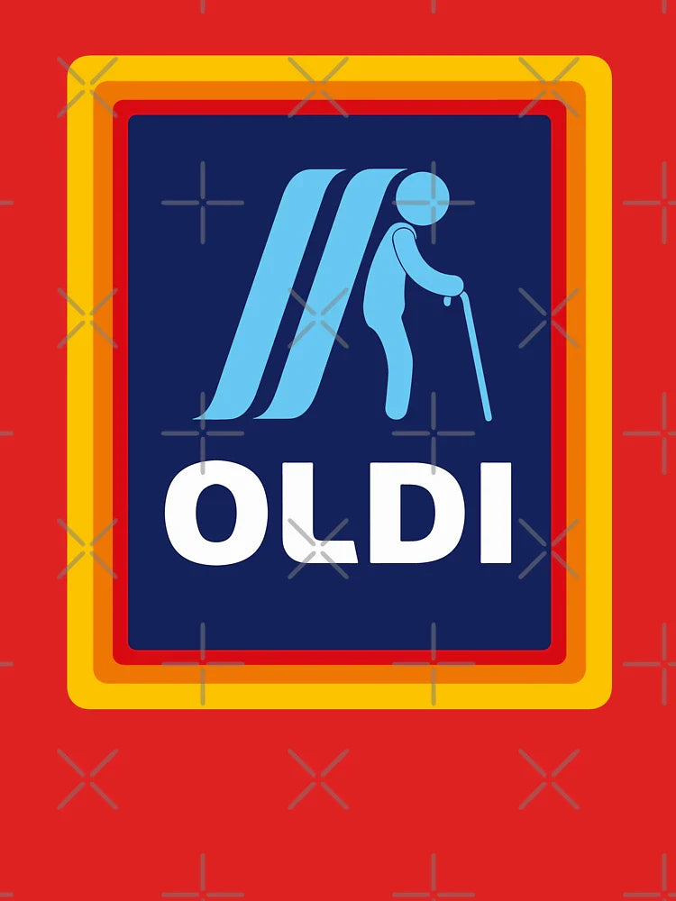 Oldi design logo funny birthday gift, mother's day, father day, Christmas gift Classic T-Shirt
