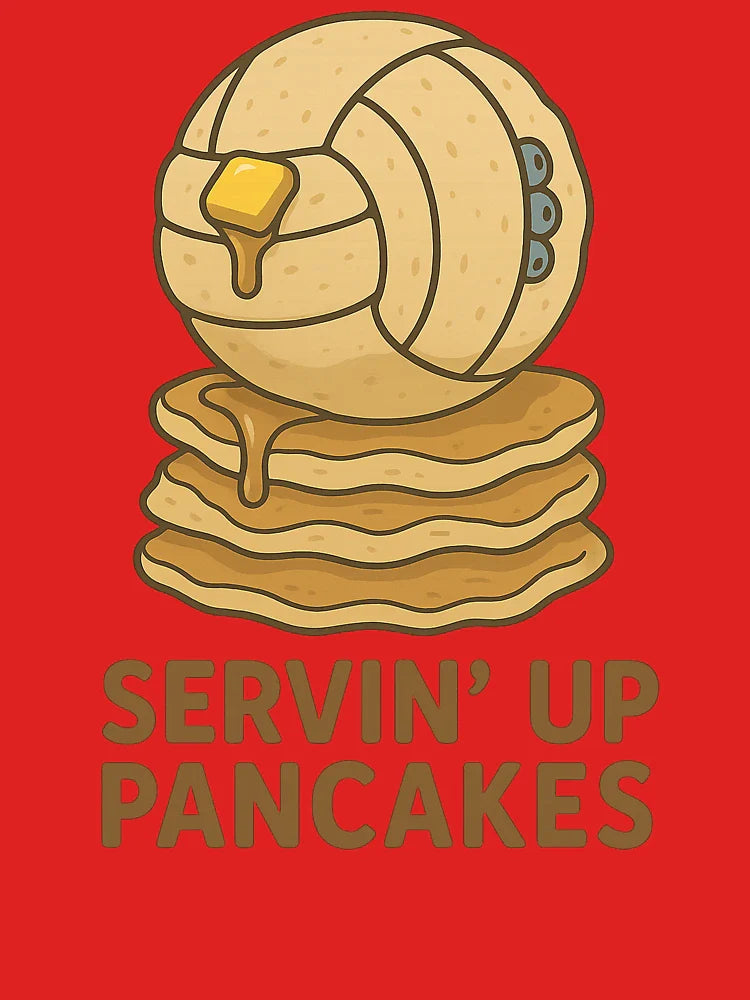Volleyball Servin' Up Pancakes Classic T-Shirt