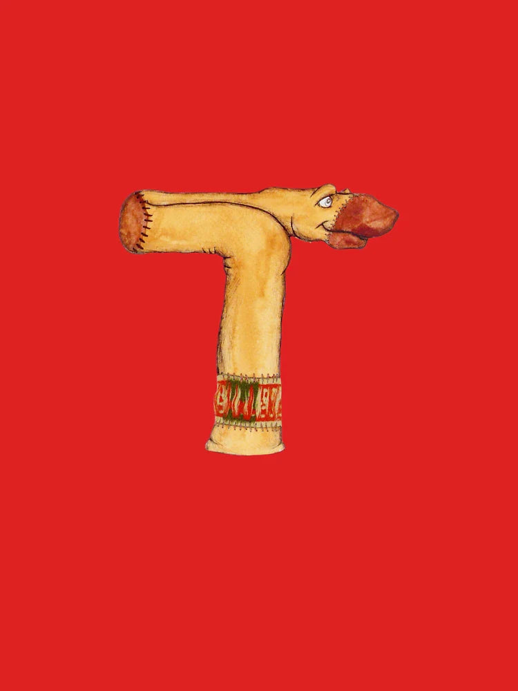 Uppercase Letter T Sock Classic T-Shirt