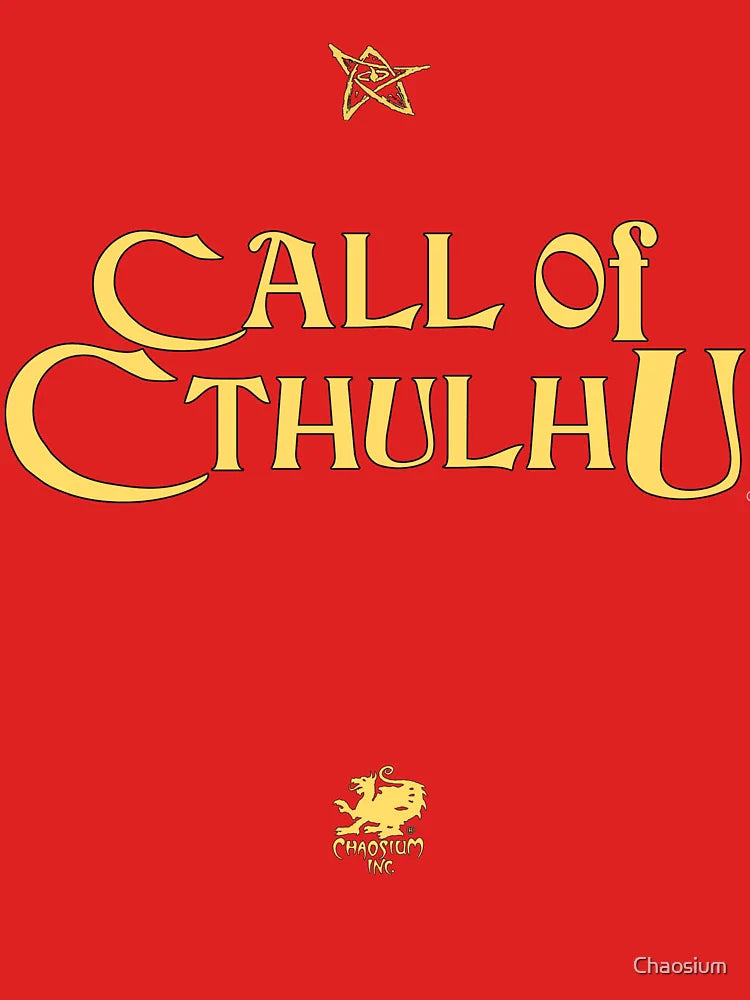 Call of Cthulhu - Logo (gold with Elder Sign & Chaosium Inc. Logo) Classic T-Shirt