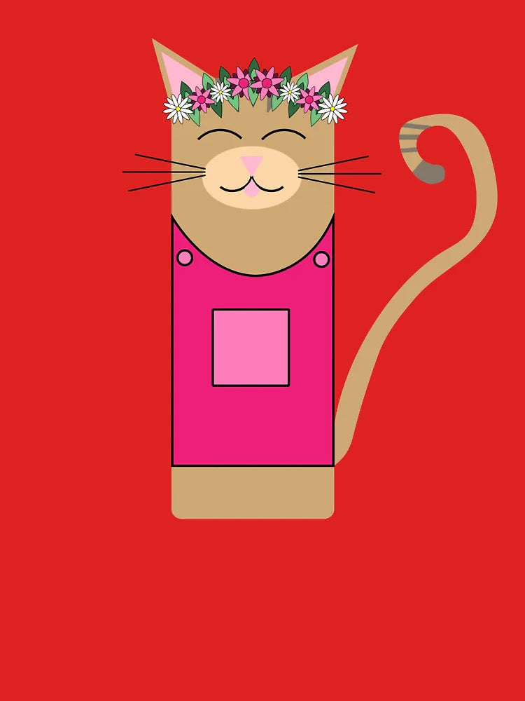 Tabby Cat in Spring - Animal Illustration Classic T-Shirt