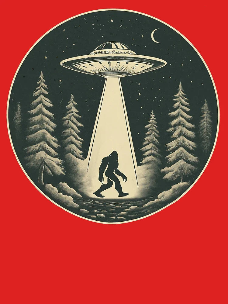 Vintage Bigfoot UFO Abduction Classic T-Shirt