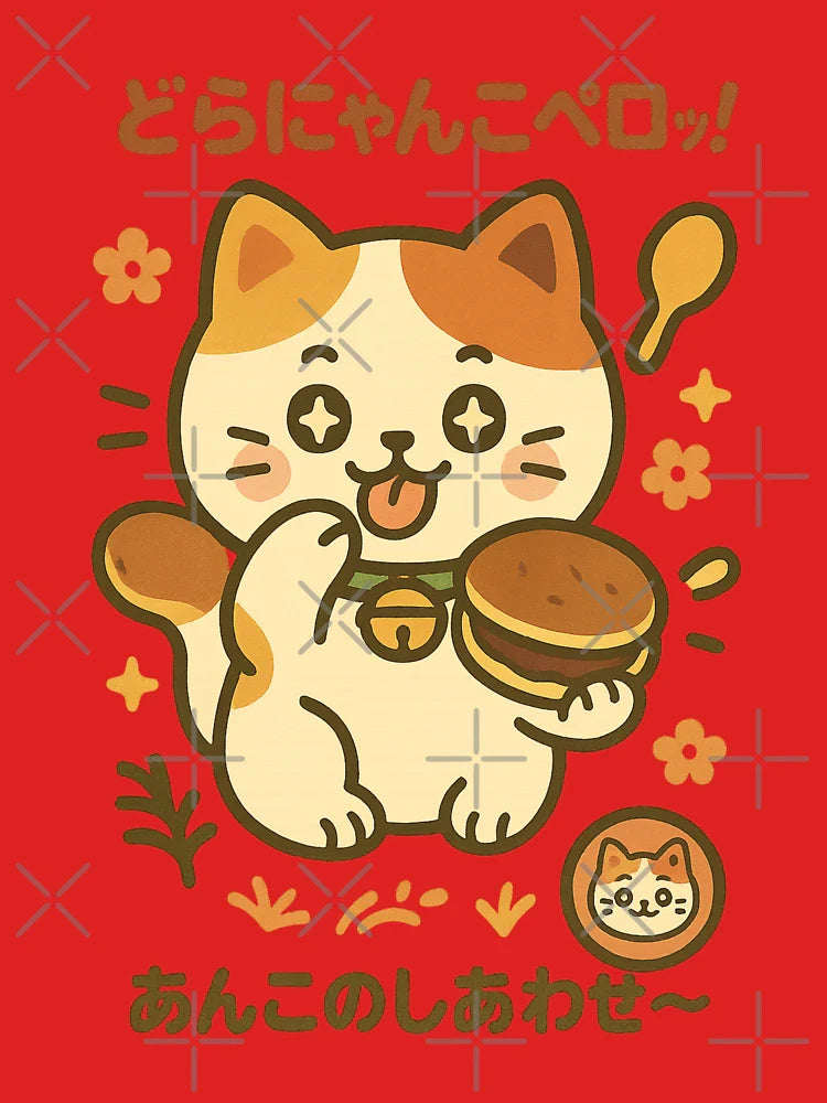 Burger Cat – Kawaii Junk Food Style Classic T-Shirt