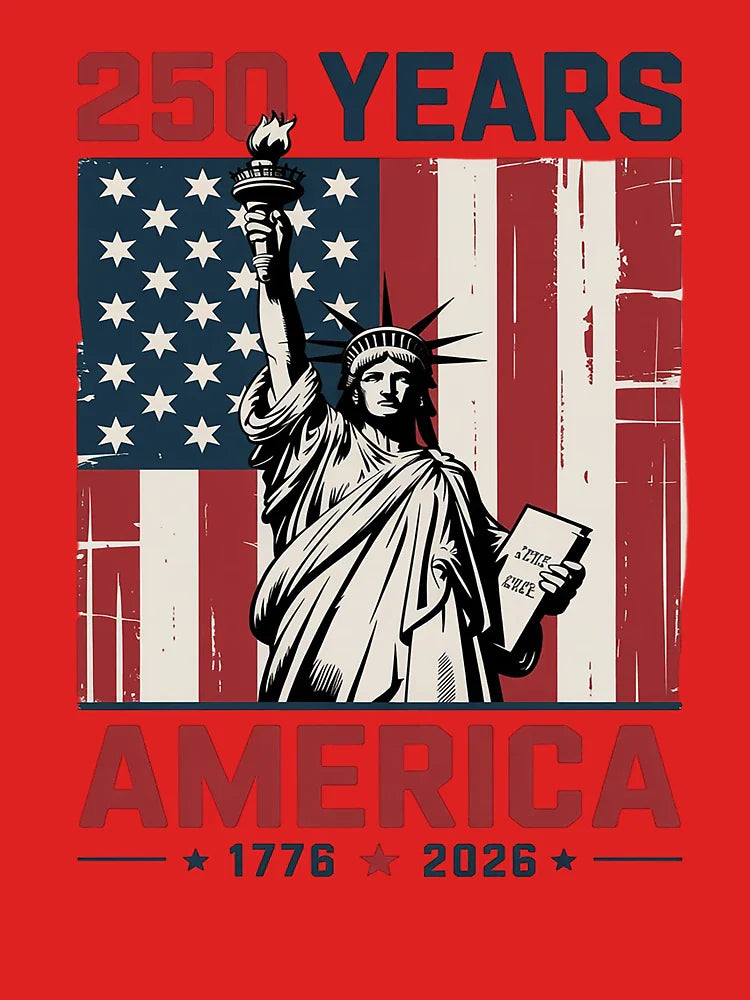 250 Years America Statue of Liberty Proud USA Flag Classic T-Shirt