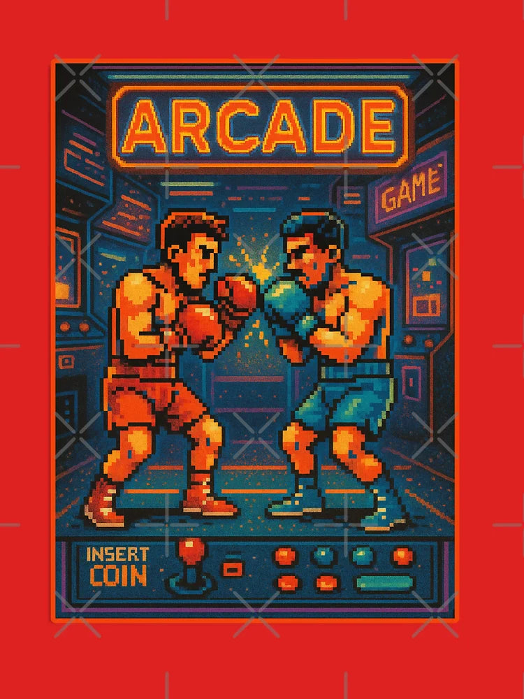 Arcade Boxing Champion – Retro Vintage Pixel Art T-Shirt  Classic T-Shirt