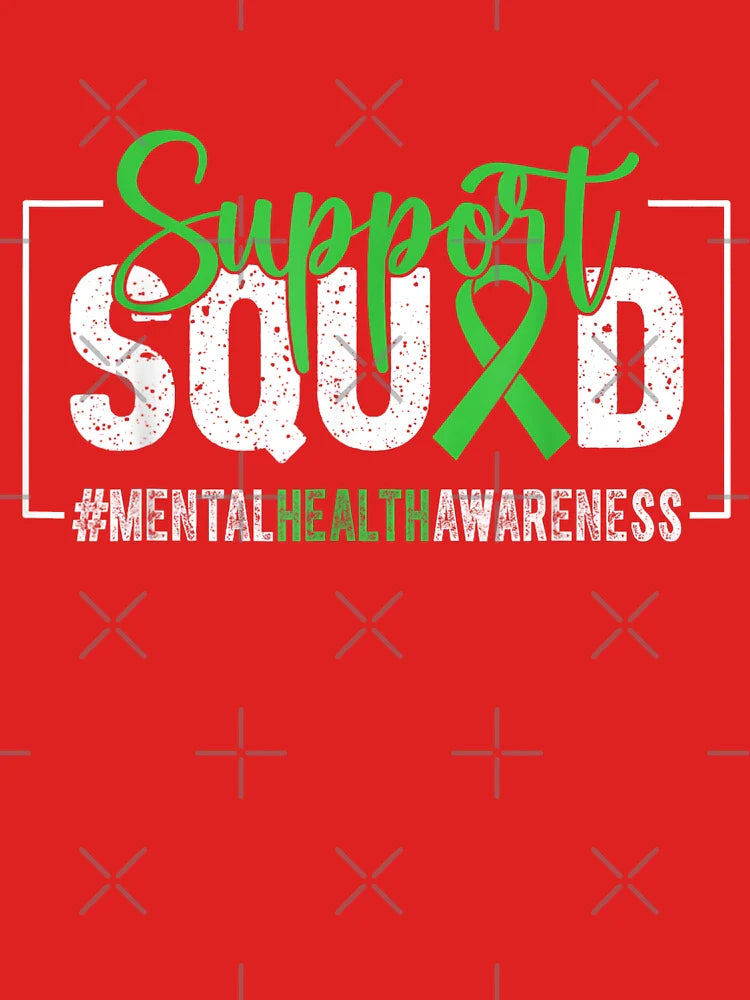 Support Squad Mental Health Awareness Ribbon T-Shirt - Mindful Support Apparel Classic T-Shirt