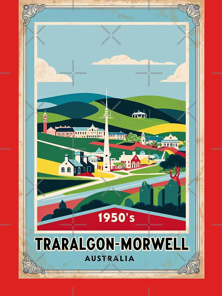 Traralgon Morwell Australia Vintage Travel Tourism Classic T-Shirt