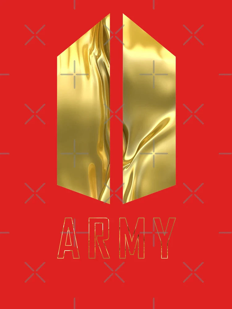 BTS Army Wings logo (liquid gold) | K-pop merch | RM, Suga, J-Hope, V, Jin, Jimin, Jungkook Classic T-Shirt