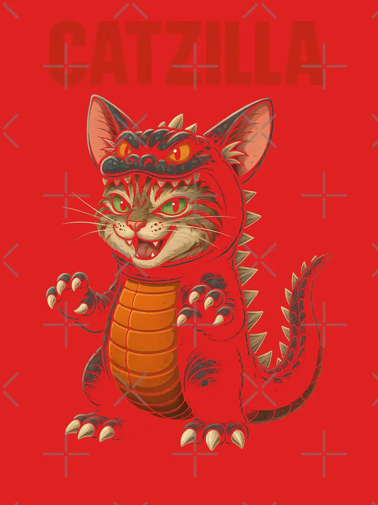 Catzilla Parody | Funny Cat Kaiju Monster  Classic T-Shirt