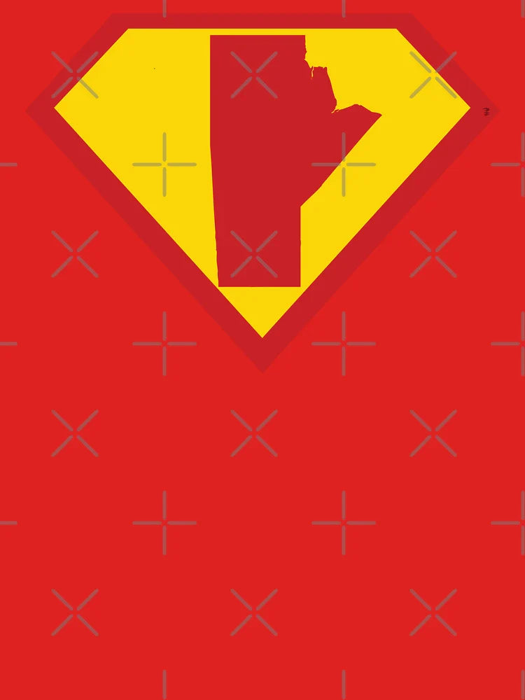 MANITOBAN   SHIELD - Freedom Is The Superpower -   SUPERHERO MANITOBA design Classic T-Shirt