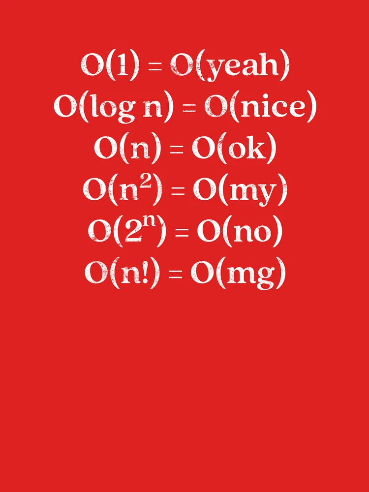 Funny programming graphic Alternative Big O Notation design Classic T-Shirt