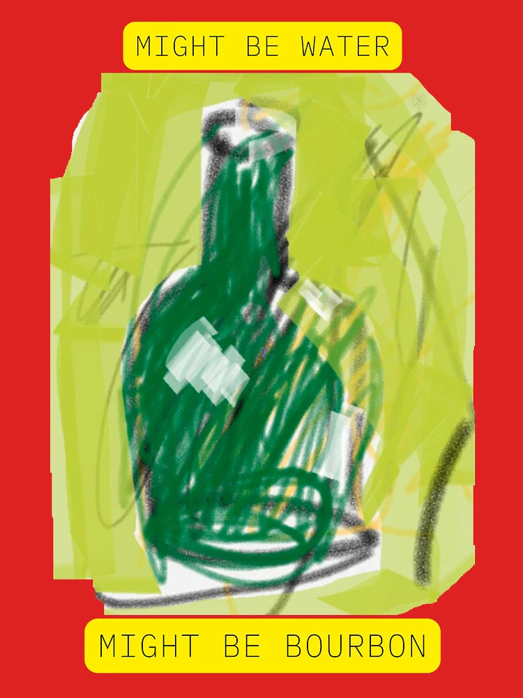 Might Be Water, Might Be Bourbon – Mystery Bottle Design  Classic T-Shirt