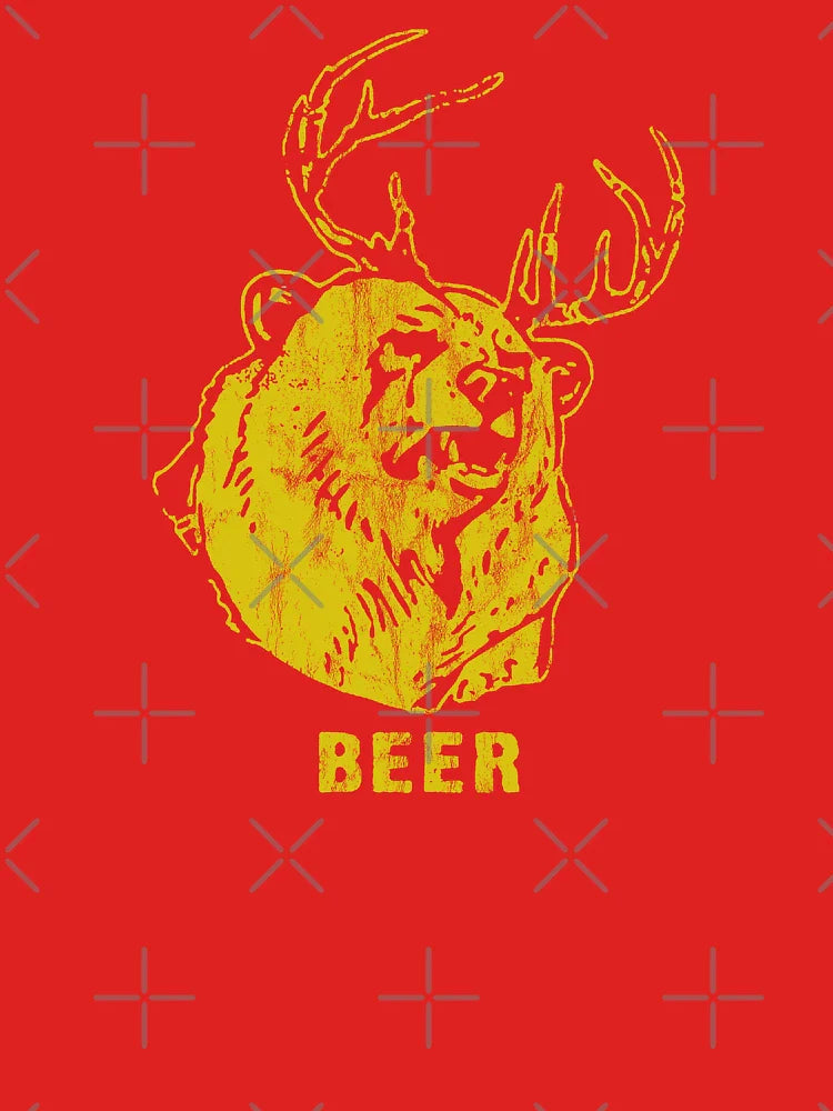 Bear + Deer = Beer (distressed) Classic T-Shirt