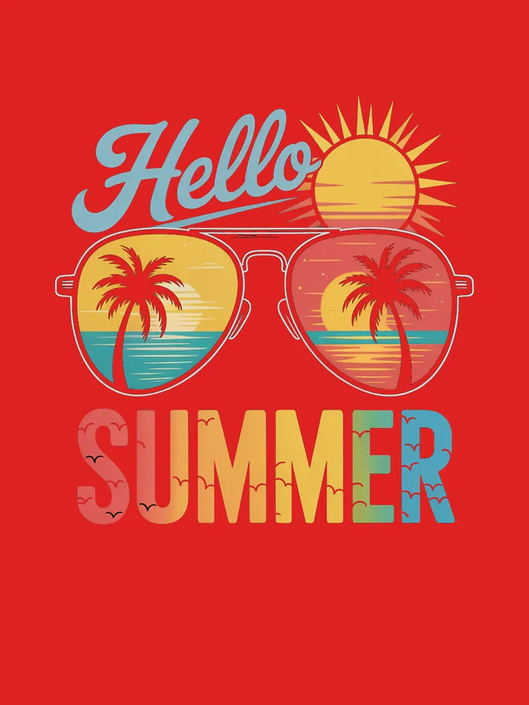 Hello Summer Sunglasses Classic T-Shirt