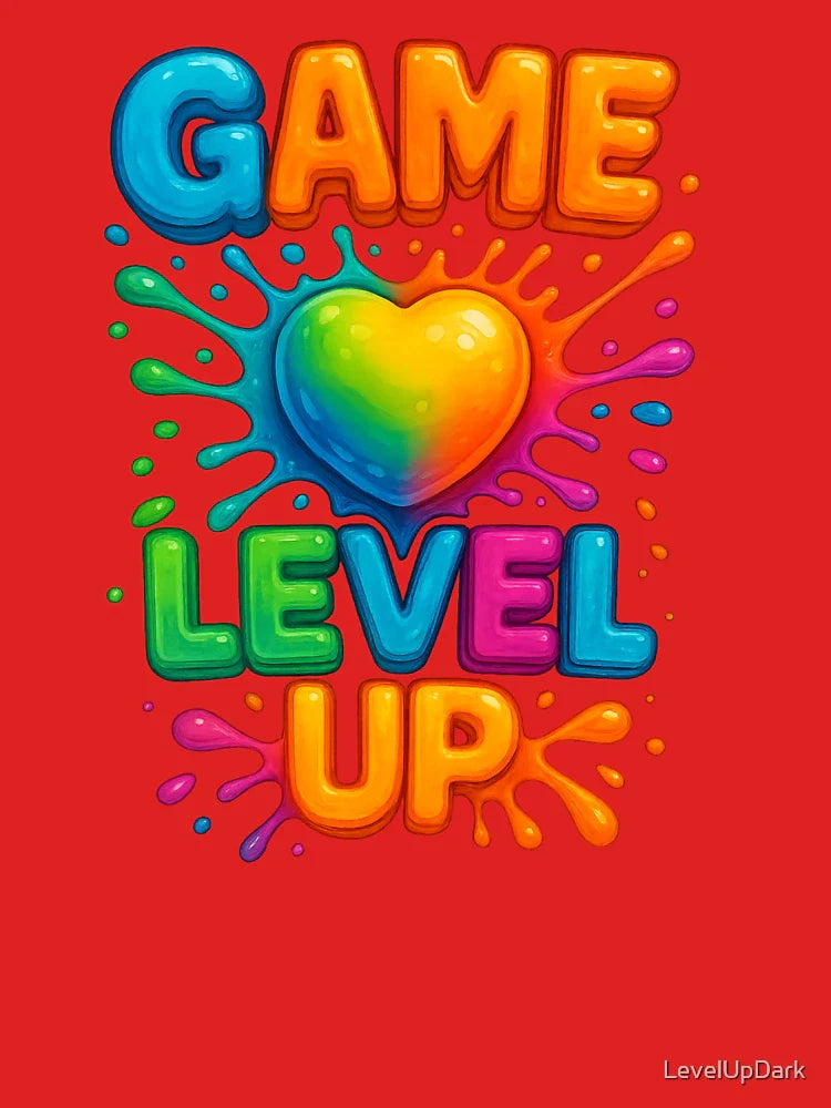 Game Level Up – Color Splash Edition Classic T-Shirt