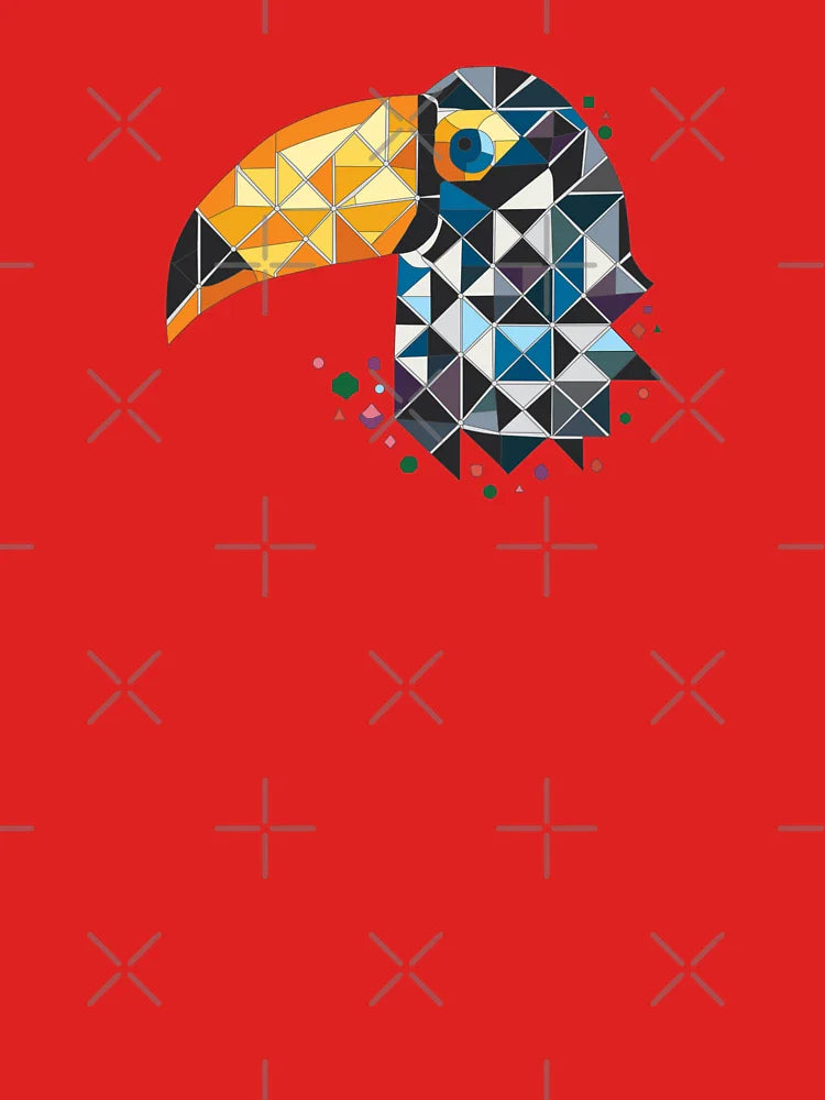 Mosaic Toucan – Nature-Inspired Classic T-Shirt