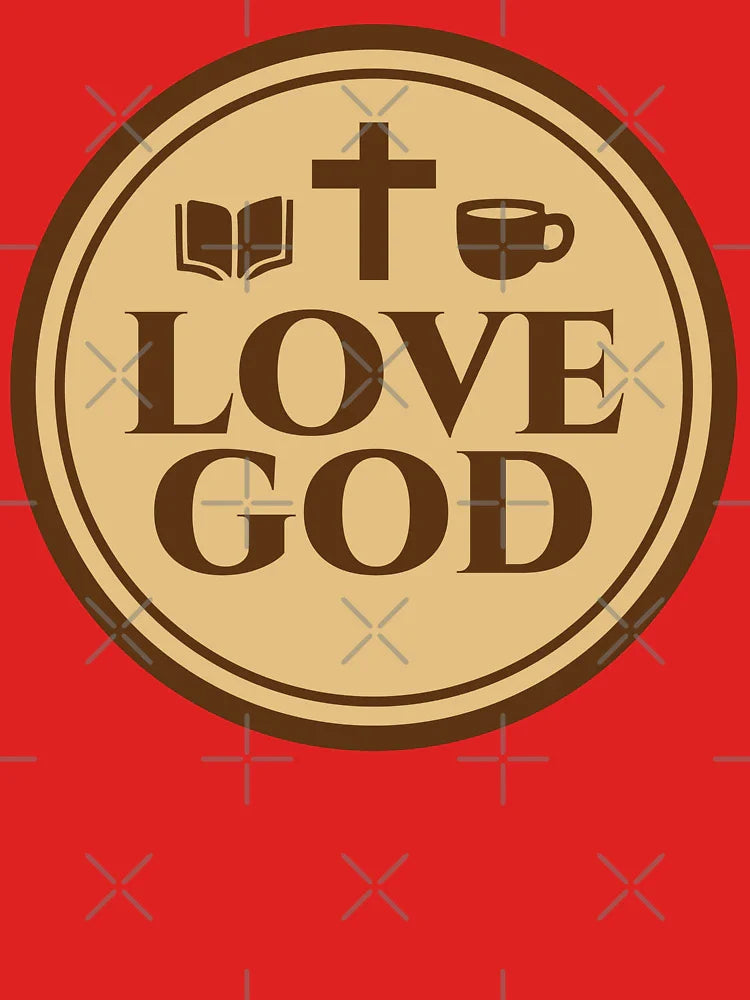 Love God Drink Coffee Read Books Vintage Design Classic T-Shirt