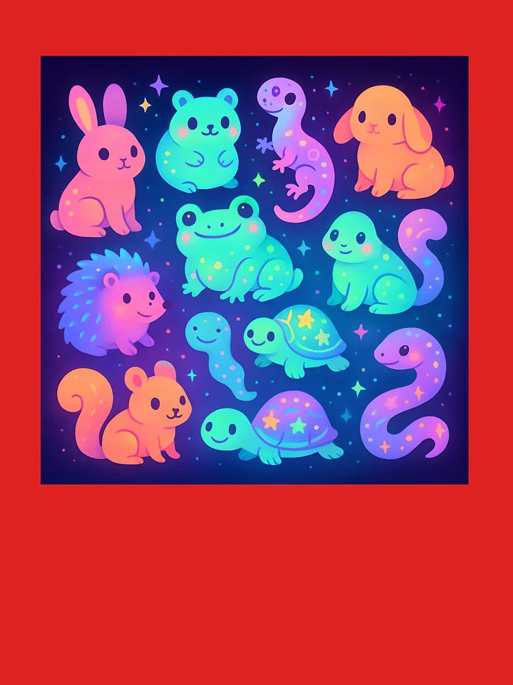 Neon Critters - Glowing Kawaii Small Pets Collection Classic T-Shirt