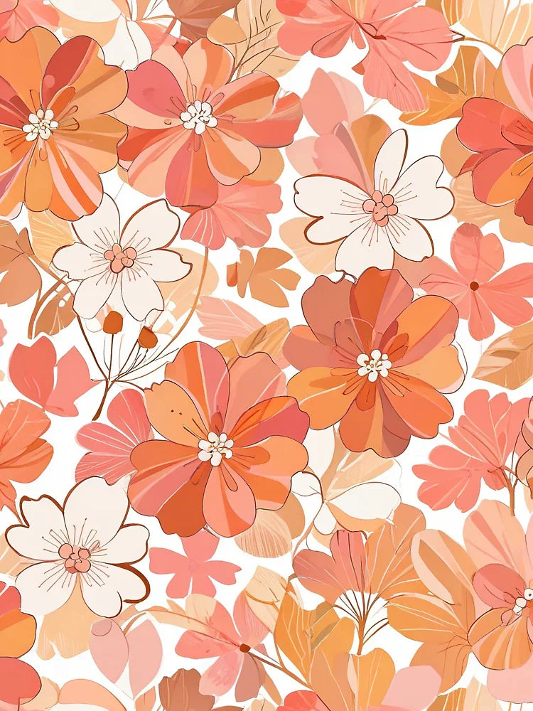 Retro Pink Flower Classic T-Shirt