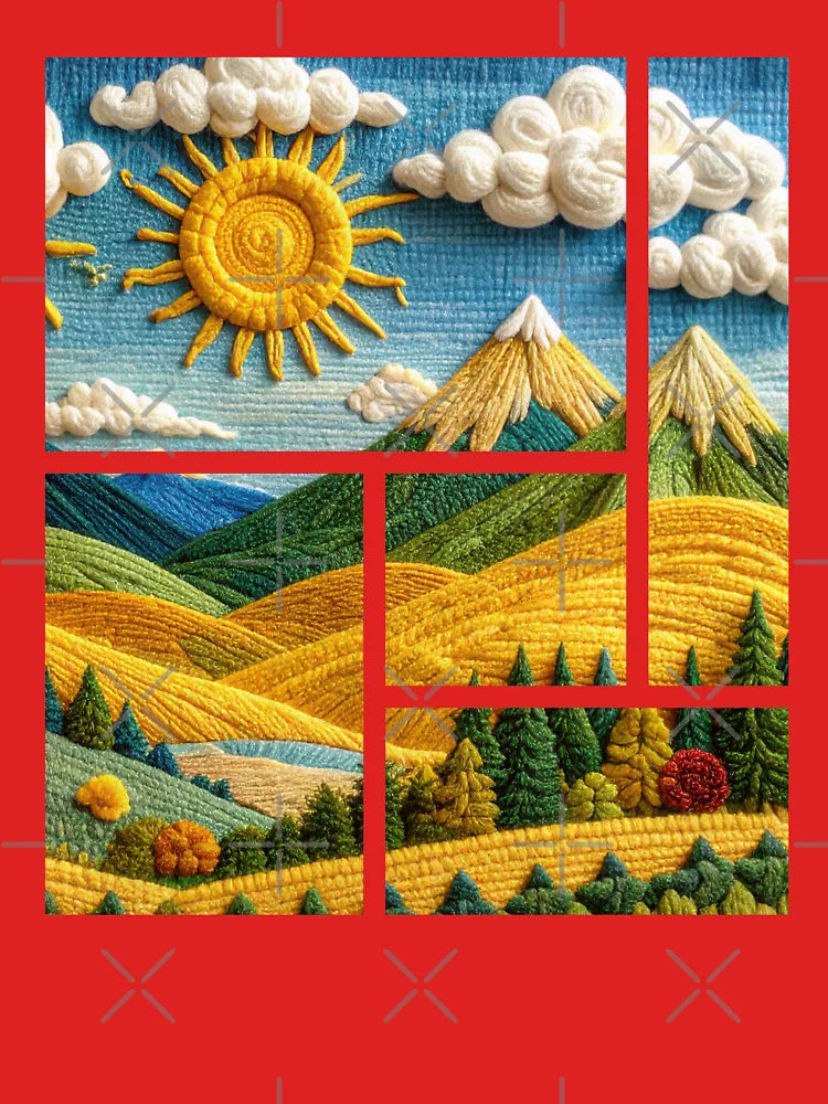 Spiraled Sun Peaks Classic T-Shirt