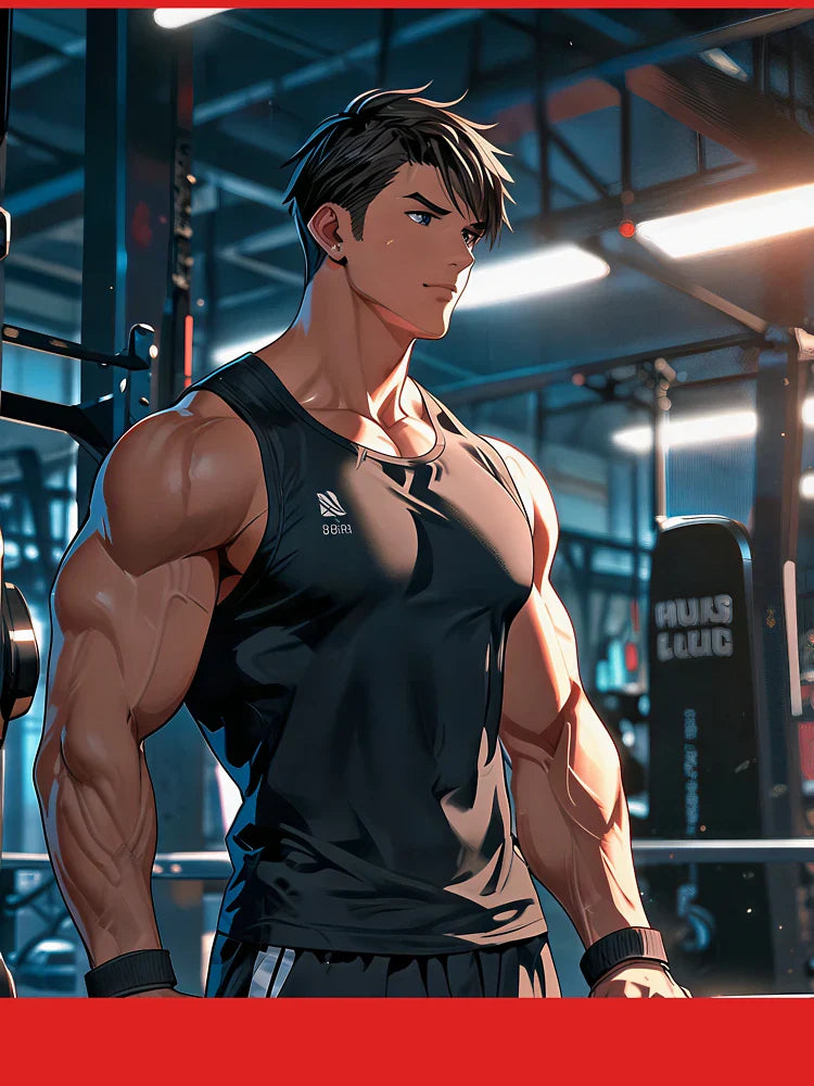 Anime Muscle Zen | Calm Strength in Gym Classic T-Shirt