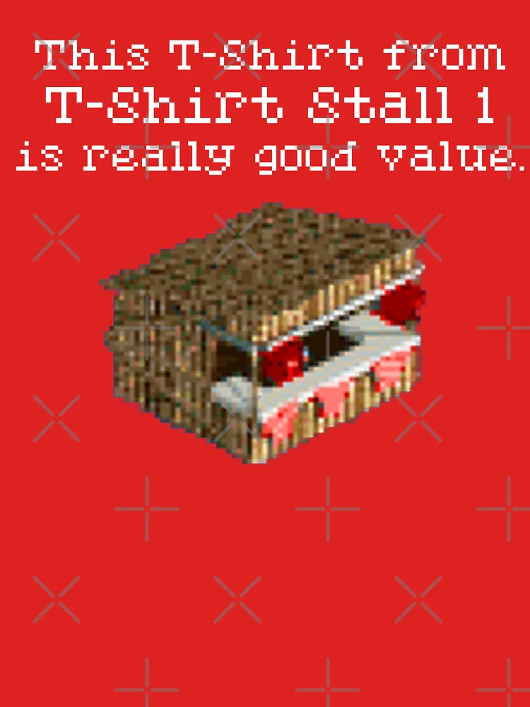 Roller Coaster Tycoon T-Shirt Stall 1 Design - White Classic T-Shirt