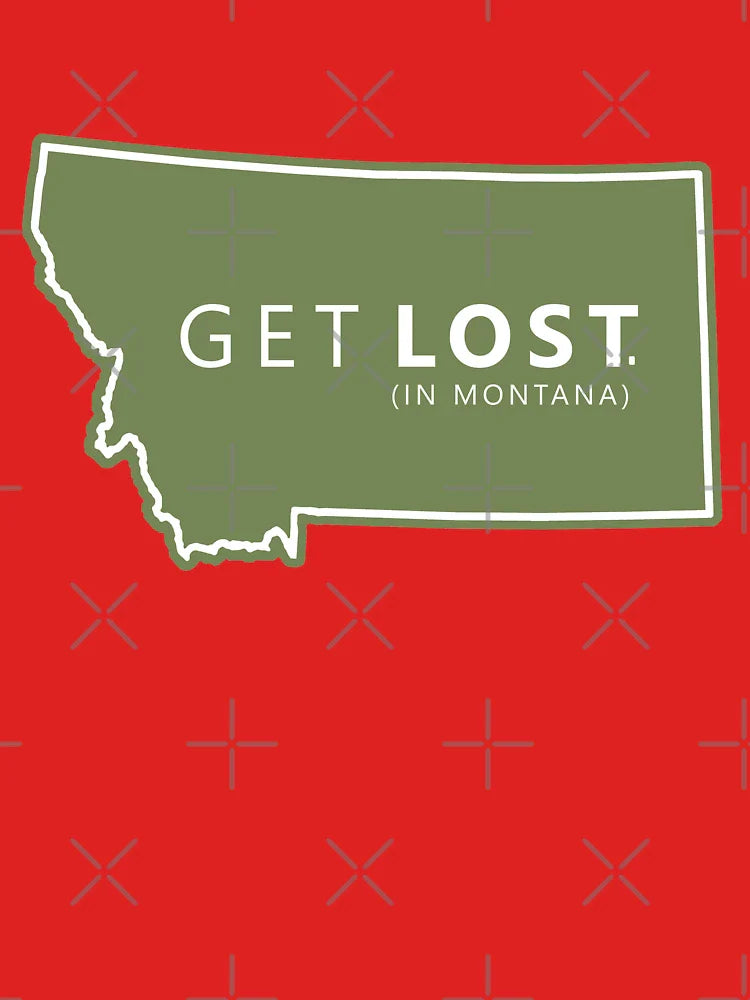 Get Lost in Montana MT State Decal Classic T-Shirt