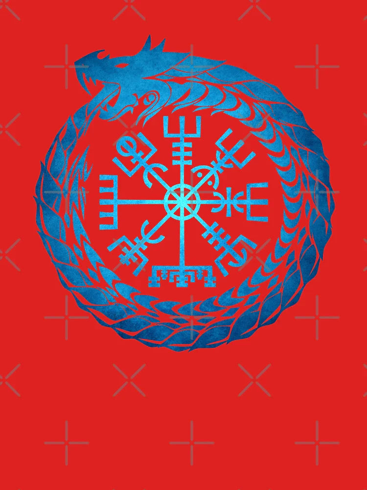 Vegvisir Jormungandr World Serpent  Classic T-Shirt