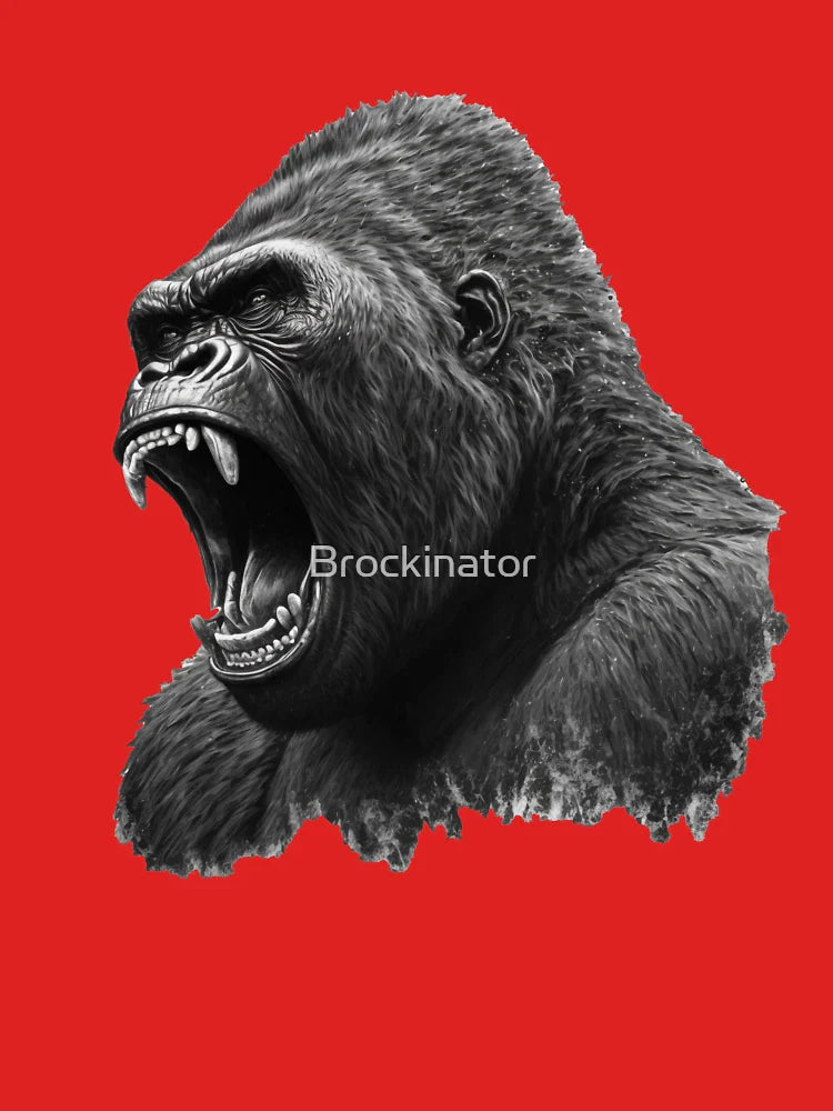 Wild Mountain Gorilla Roaring (Angry Ape Merchandise) Classic T-Shirt