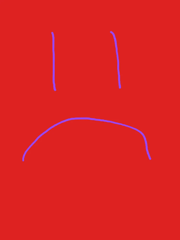 Just a Sad Face – Minimalist Relatable Design Classic T-Shirt