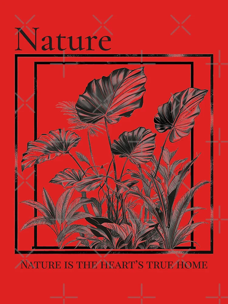 Nature’s True Home – Elegant Monochrome Botanical Art Classic T-Shirt
