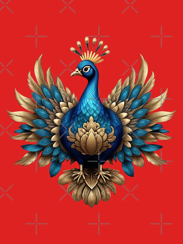 GOLDEN BLUE PEACOCK (#9966FF) Classic T-Shirt