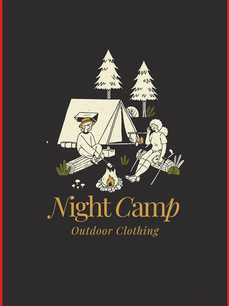 Night Camp Illustration Classic T-Shirt