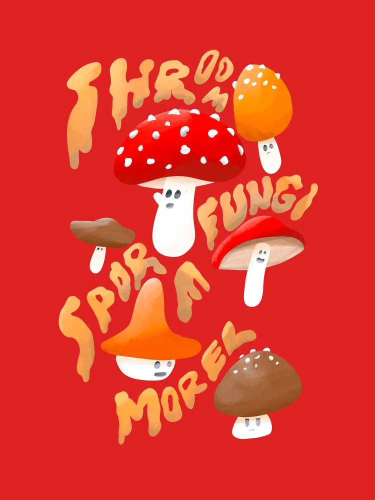 Fun floating fungi words Classic T-Shirt