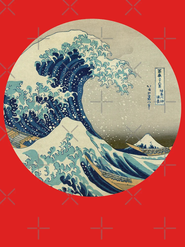 Great Wave off Kanagawa circle Classic T-Shirt
