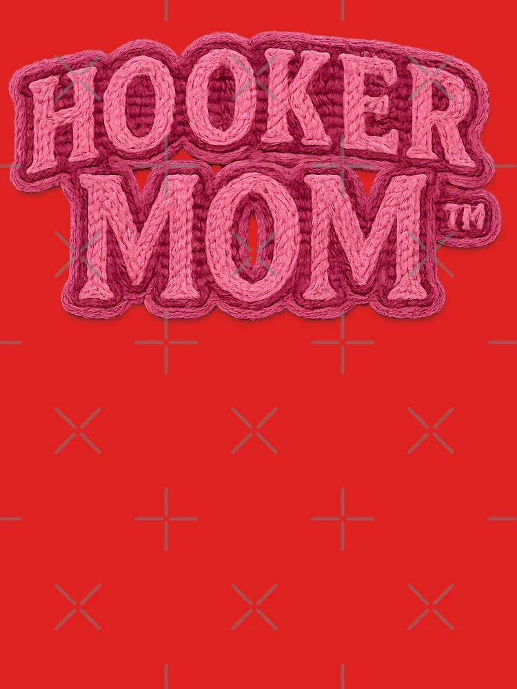 Hooker Mom™: Hot Pink Rebel Patch Classic T-Shirt