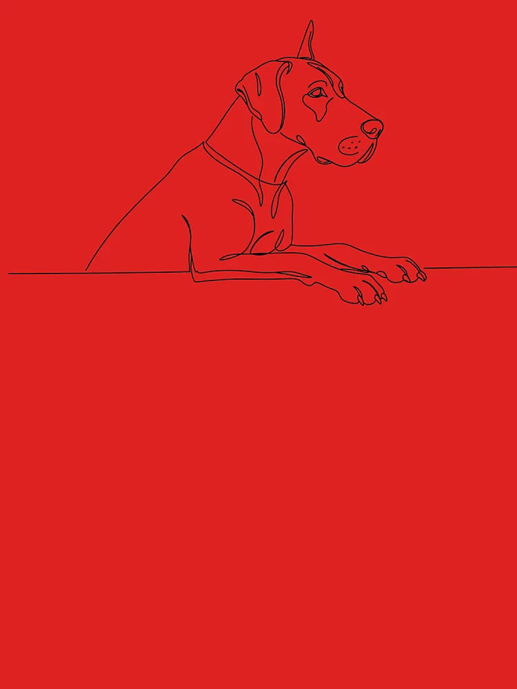 Single line Dog Classic T-Shirt