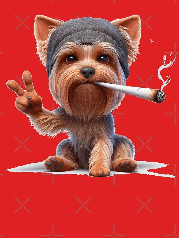 Smoking animals * Yorkie 1 Classic T-Shirt