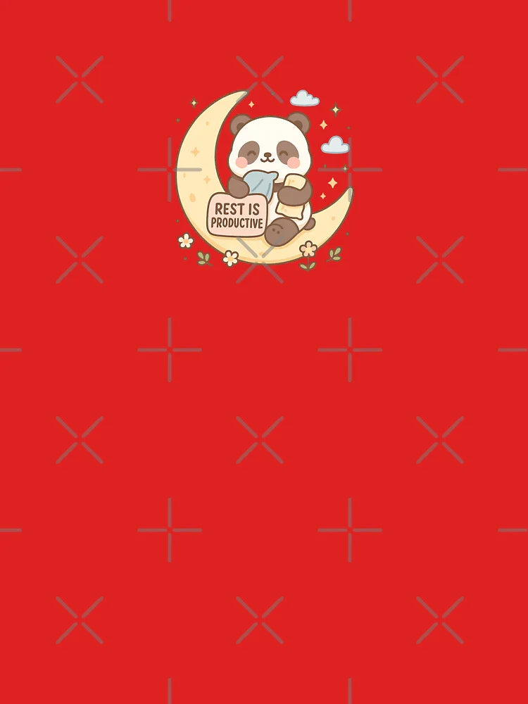Rest is Productive – Panda Moonlight Edition Classic T-Shirt