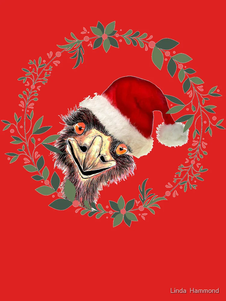 Santa's Emu a Aussie Christmas Classic T-Shirt