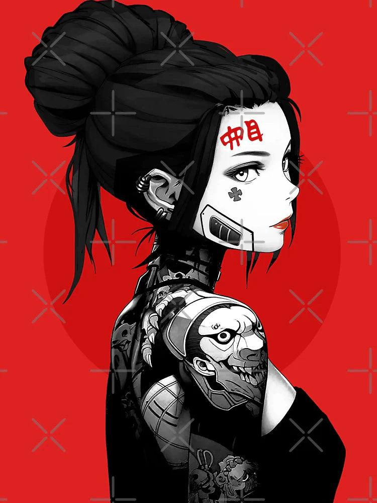 Vaporwave Cyberpunk Aesthetic Girl  Classic T-Shirt