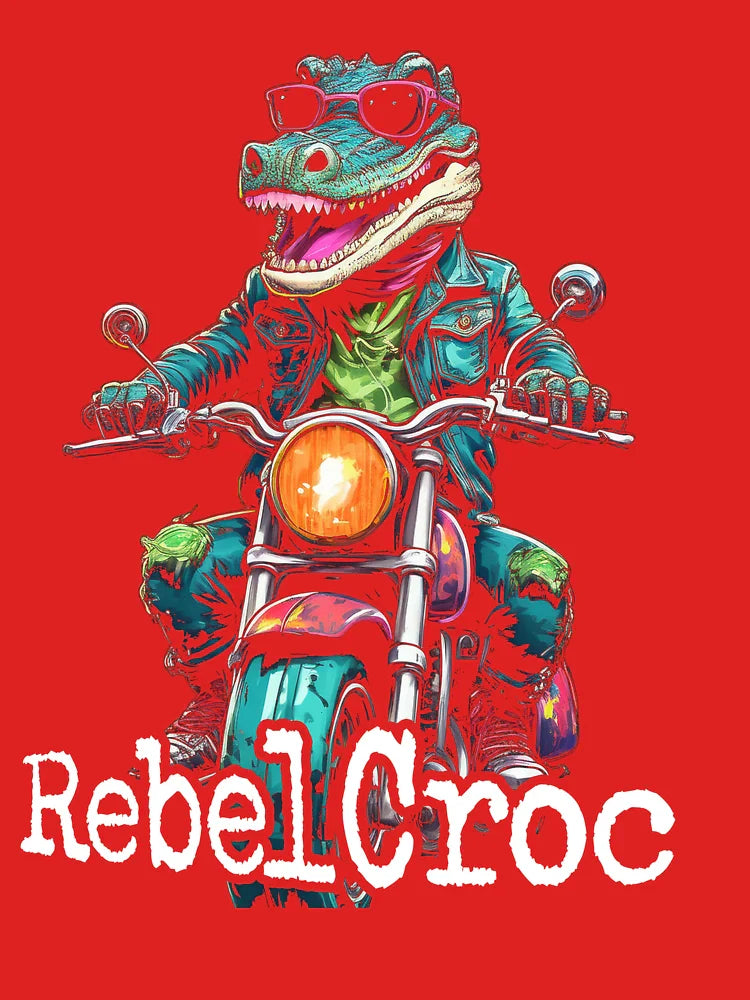 Rebel Croc – Biker Gator Rides Again Classic T-Shirt